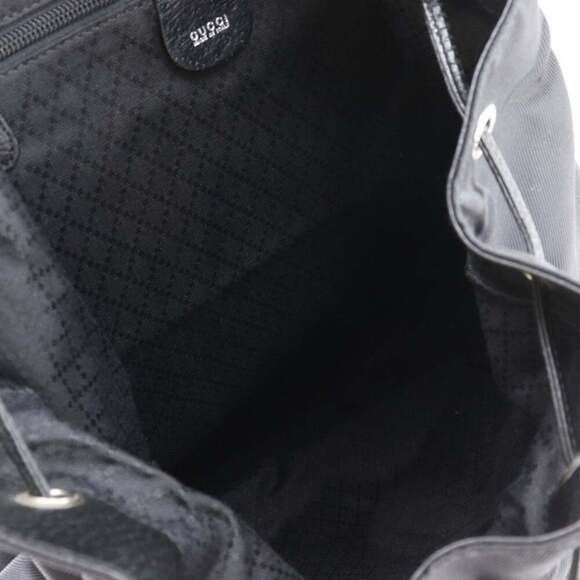 GUCCI Black Leather Backpack main image 14